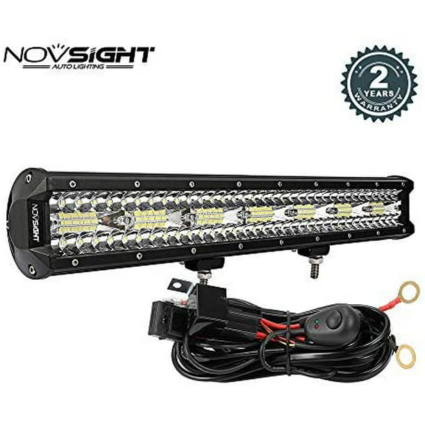 LED Light Bar 480W 23 Inch Flood Spot Combo LED Work Light Pods Triple Row Work Driving Lamp with Wiring Harness kit,2 Year Warranty 